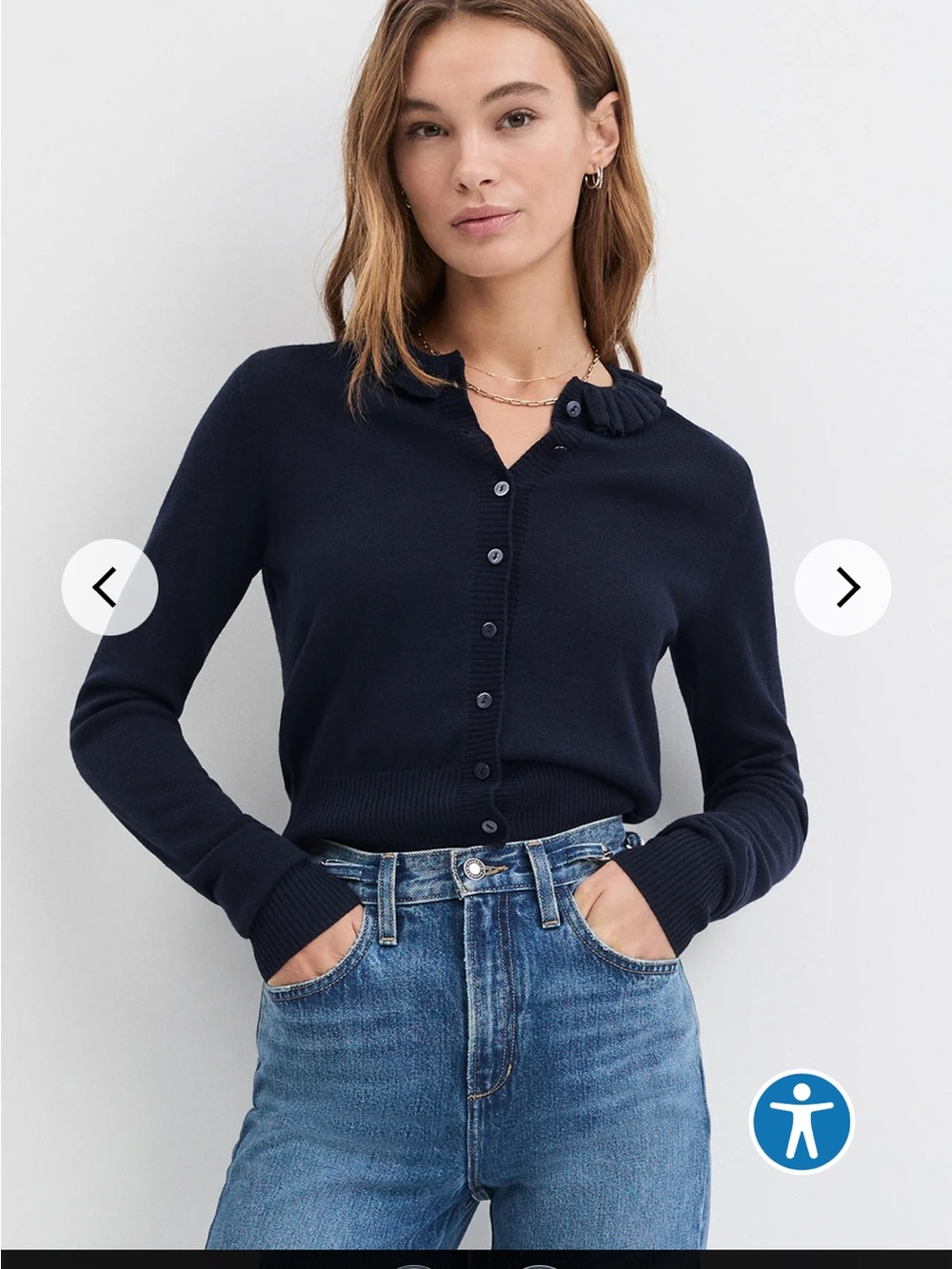 Favorite Daughter The Meet The Parents Cardigan Navy size small.